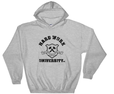 Mens Hard Wurk Univ. Heavy Dry-Blend Hoodie (Rear Logo)