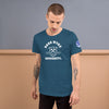 Men’s Hard Wurk Workout and Fitness Tee - Universal Gym T-Shirt With Stripes
