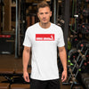 Mens Red Box Hard Wurk Tee