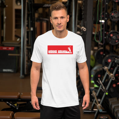 Mens Red Box Hard Wurk Tee