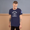 Men’s Hard Wurk Workout and Fitness Tee - Universal Gym T-Shirt With Stripes
