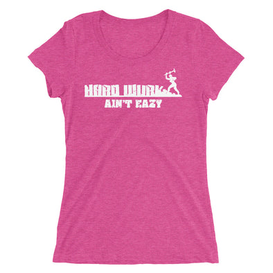 Womens Hard Wurk Aint Eazy Tri-Blend Tee