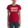 Womens WARNING! Hard Wurk Tee