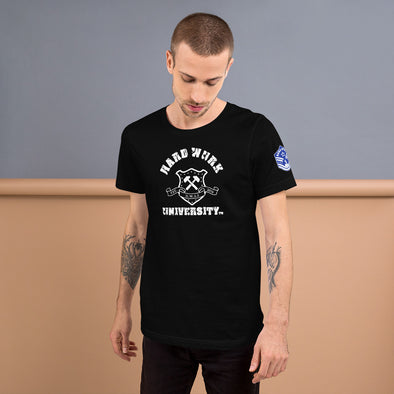 Men’s Hard Wurk Workout and Fitness Tee - Universal Gym T-Shirt With Stripes